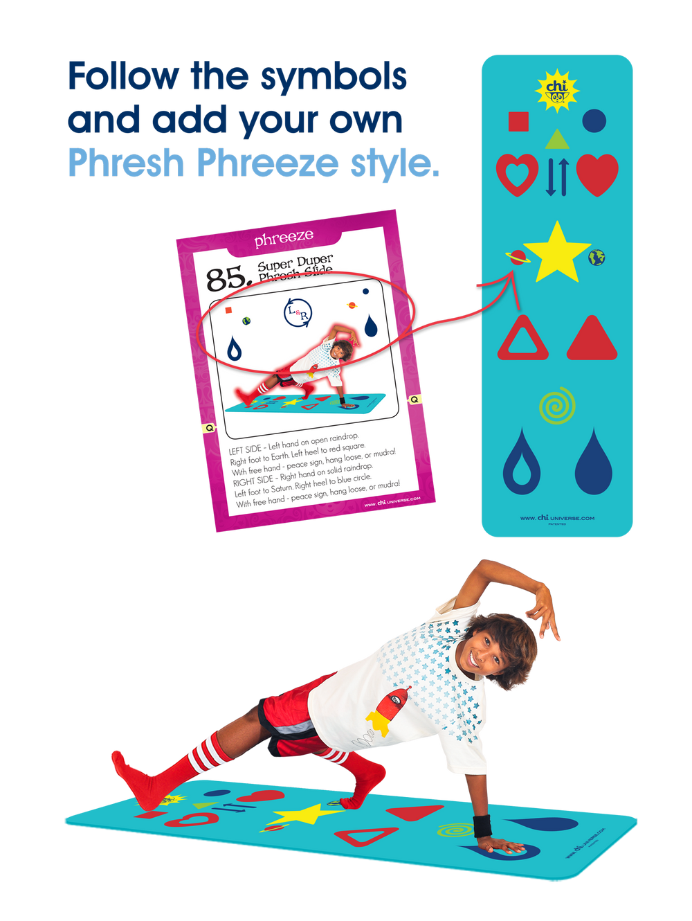 Kids Game Bundle: Chi Yoga Mat + Card Game