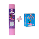 Chi Yoga Mat + Card Game = Kid Gift Bundle