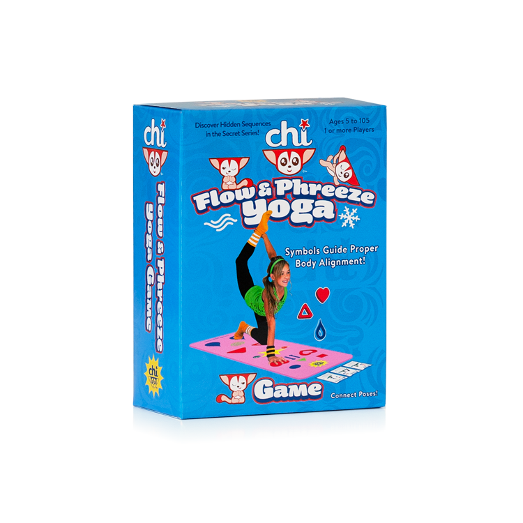 Blue Kids Yoga Mat - Phresh Chi Mat & How-to Poster - Exercise Game – Easy  to Learn, Makes Yoga Fun - Helps Alignment, Flexibility, Weight-Loss, and  Mindfulness - Great for Kid