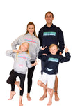 Hoodie with Stripes Full Length Matching Adult & Child